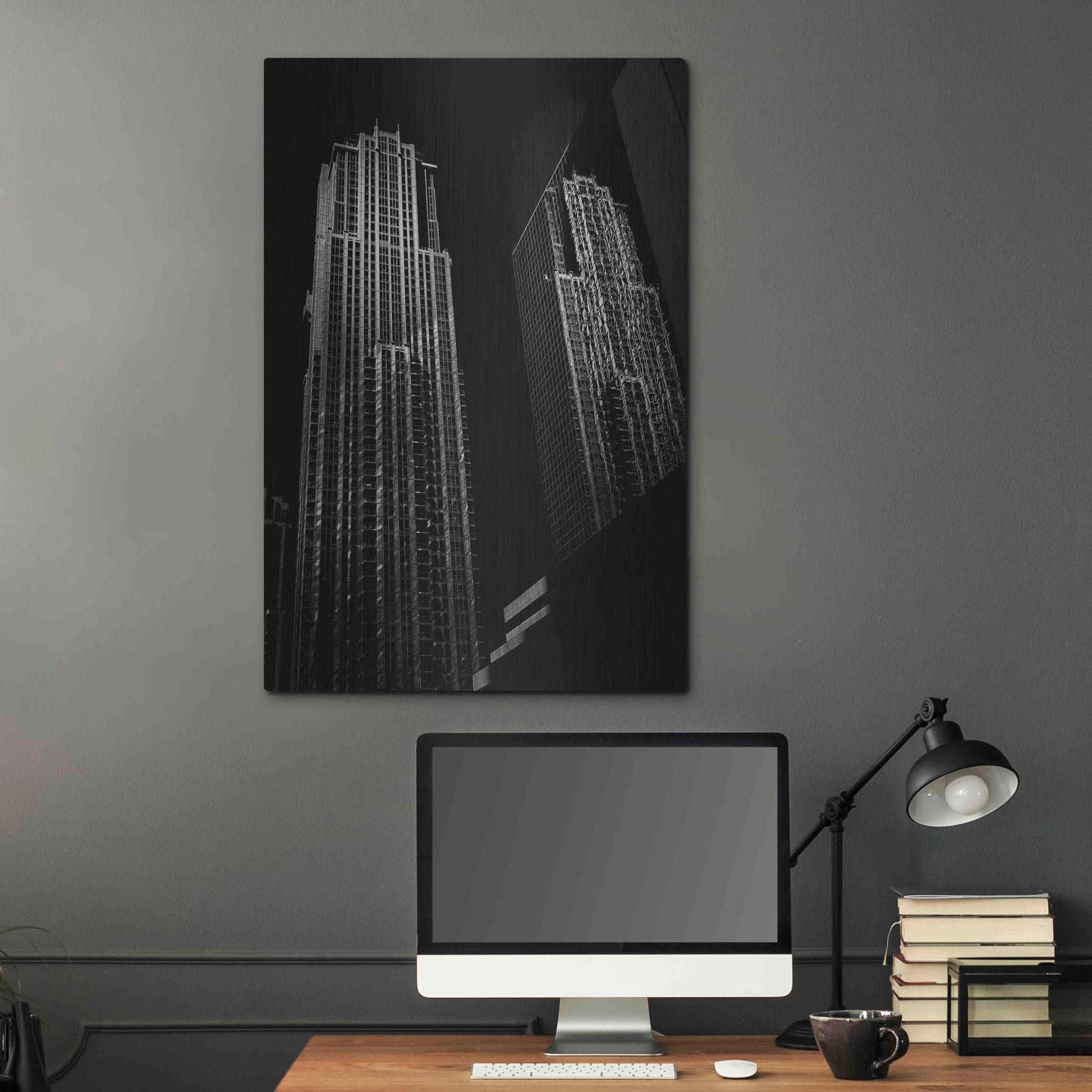 Luxe Metal Art 'No 763 Bay St 1' by Brian Carson, Metal Wall Art,24x36