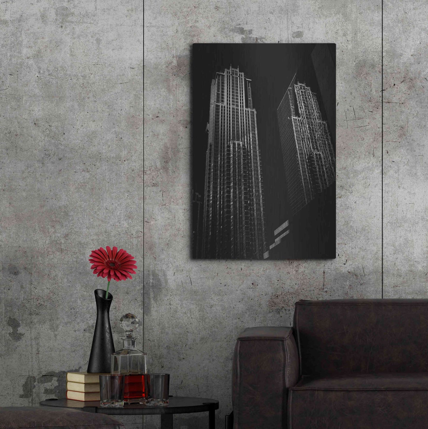 Luxe Metal Art 'No 763 Bay St 1' by Brian Carson, Metal Wall Art,24x36