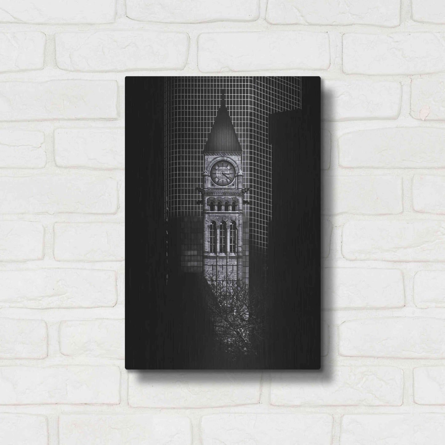 Luxe Metal Art 'Old City Hall Toronto Canada No 1' by Brian Carson, Metal Wall Art,12x16