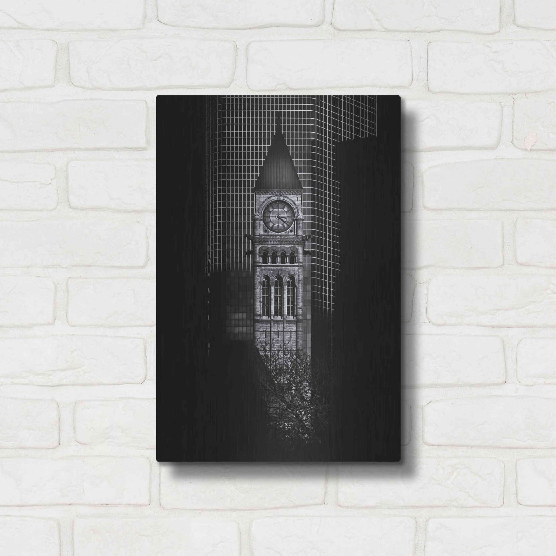 Luxe Metal Art 'Old City Hall Toronto Canada No 1' by Brian Carson, Metal Wall Art,12x16