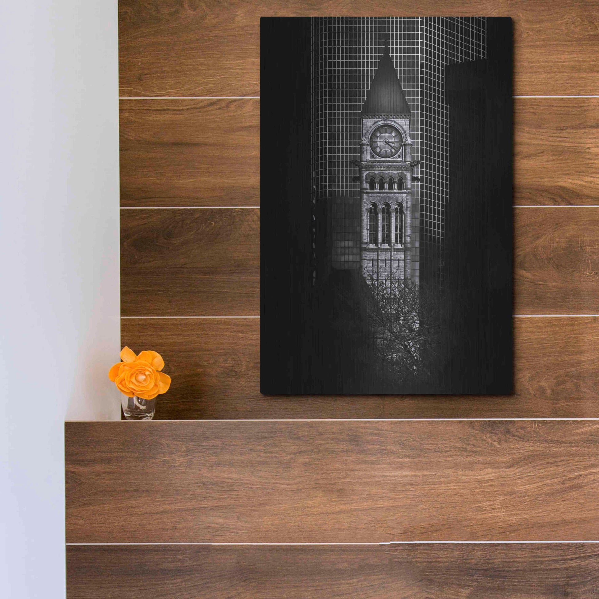 Luxe Metal Art 'Old City Hall Toronto Canada No 1' by Brian Carson, Metal Wall Art,12x16