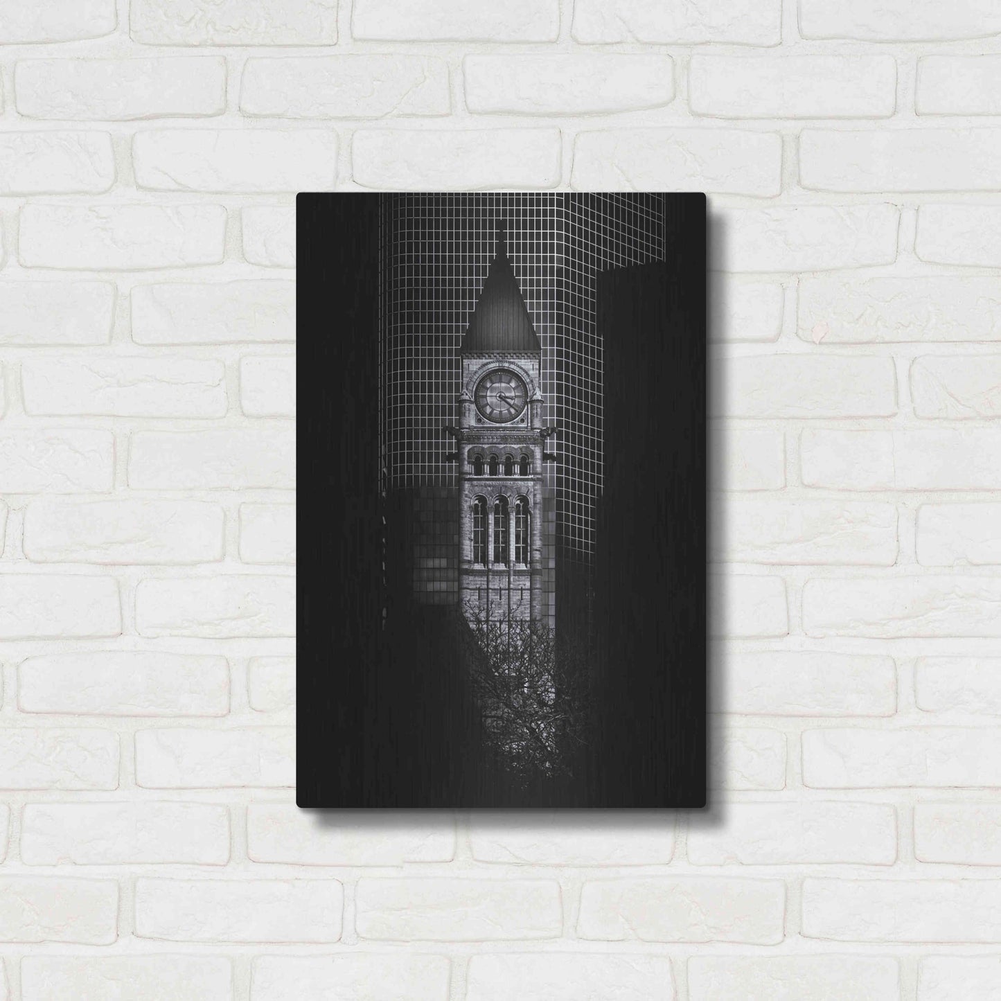 Luxe Metal Art 'Old City Hall Toronto Canada No 1' by Brian Carson, Metal Wall Art,16x24