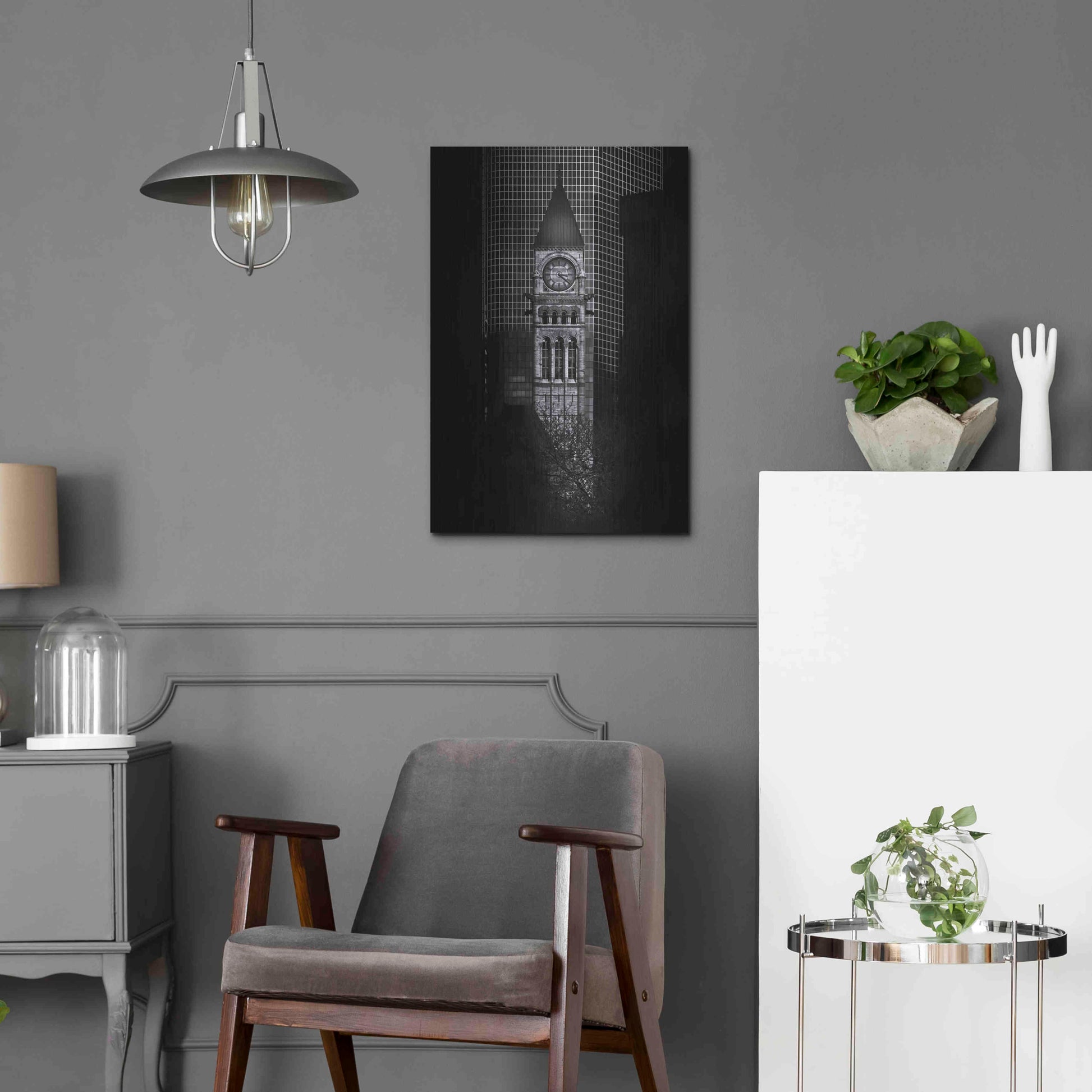 Luxe Metal Art 'Old City Hall Toronto Canada No 1' by Brian Carson, Metal Wall Art,16x24
