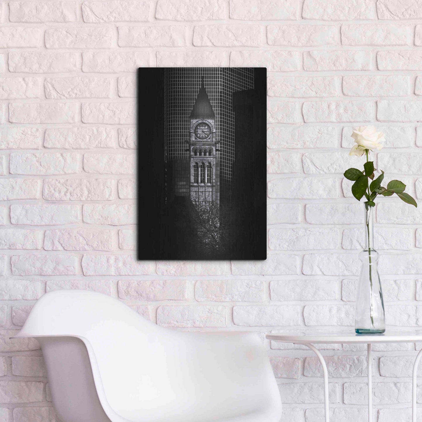 Luxe Metal Art 'Old City Hall Toronto Canada No 1' by Brian Carson, Metal Wall Art,16x24