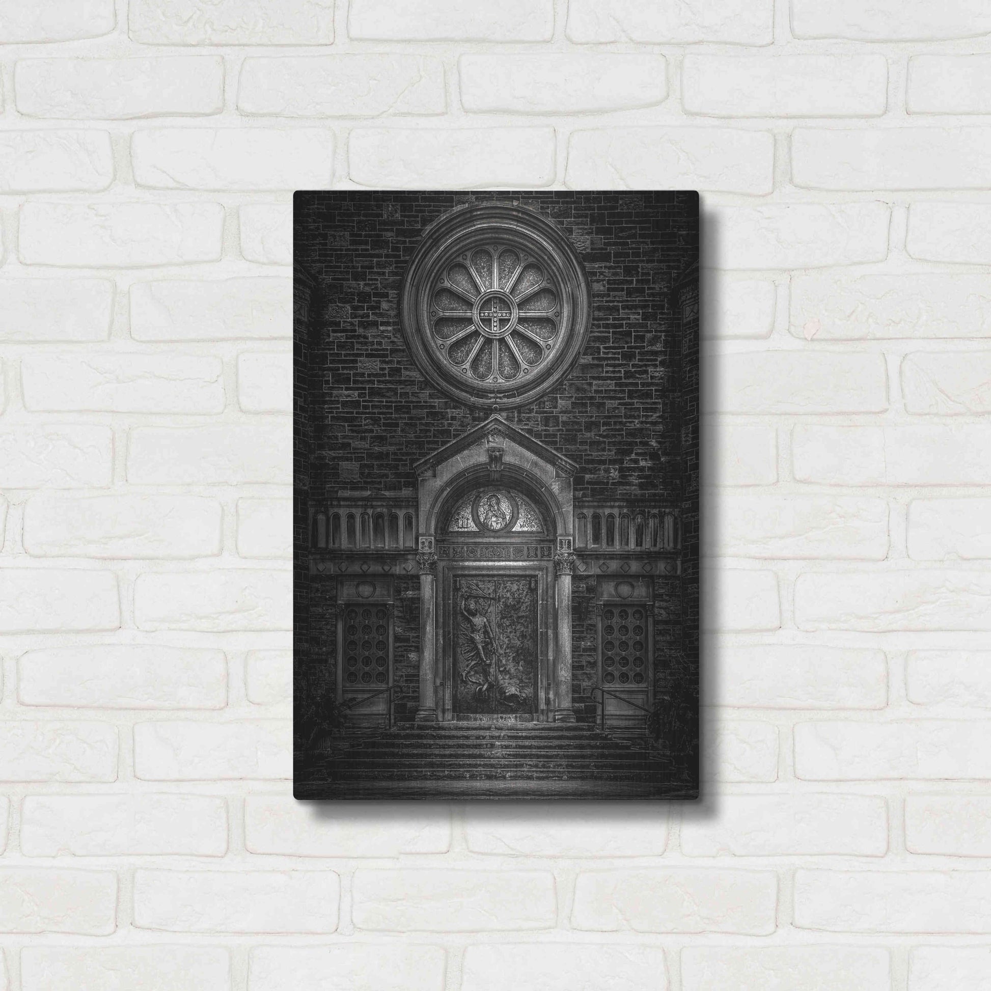 Luxe Metal Art 'Our Lady of Sorrows' by Brian Carson, Metal Wall Art,16x24