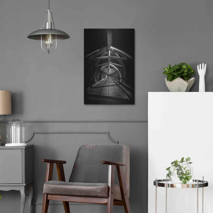 Luxe Metal Art 'Puente de Luz Pedestrian Bridge No 1' by Brian Carson, Metal Wall Art,16x24