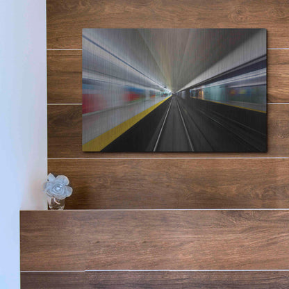 Luxe Metal Art 'Speed No 2' by Brian Carson, Metal Wall Art,16x12