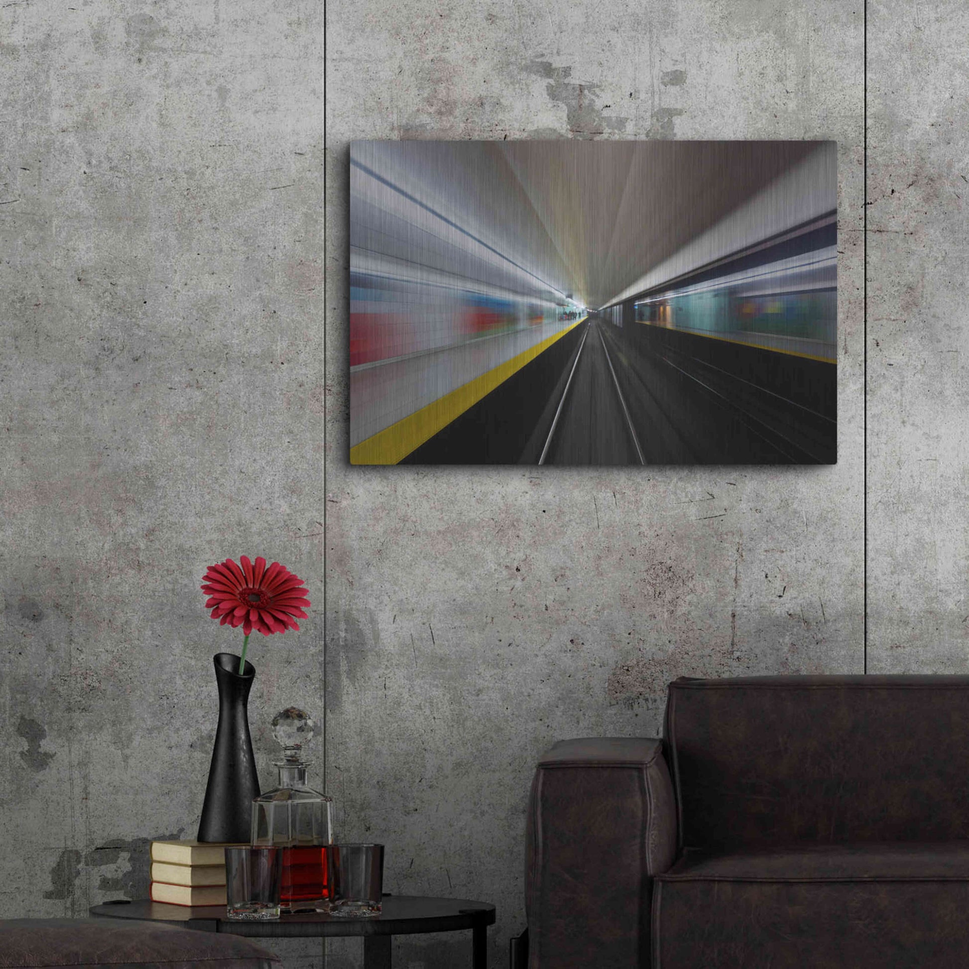 Luxe Metal Art 'Speed No 2' by Brian Carson, Metal Wall Art,36x24