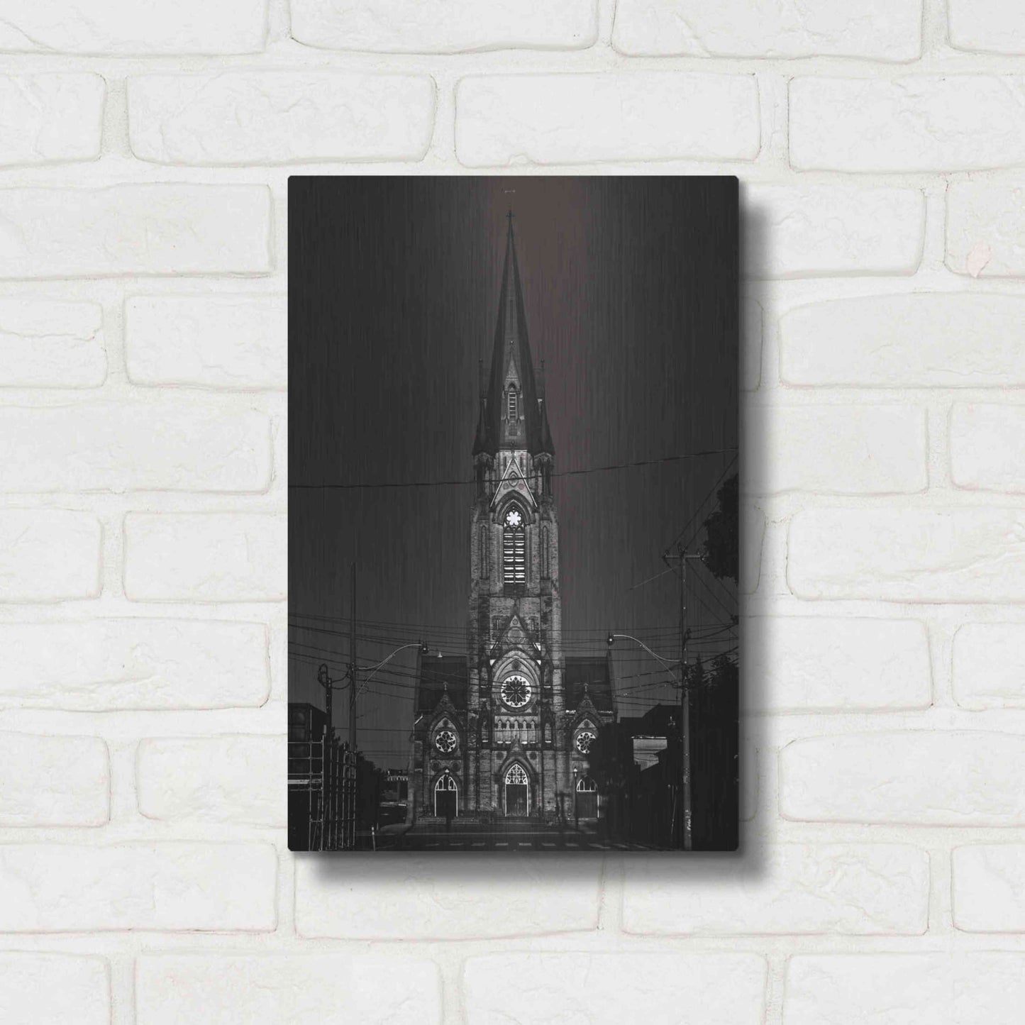 Luxe Metal Art 'St. Mary's Church No 1' by Brian Carson, Metal Wall Art,12x16