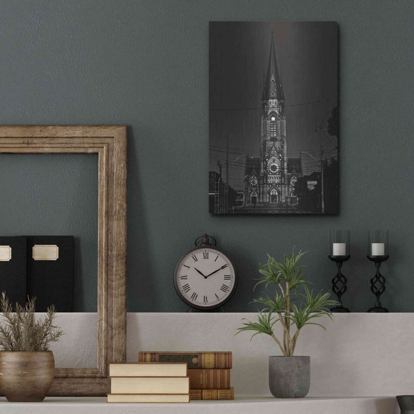 Luxe Metal Art 'St. Mary's Church No 1' by Brian Carson, Metal Wall Art,12x16