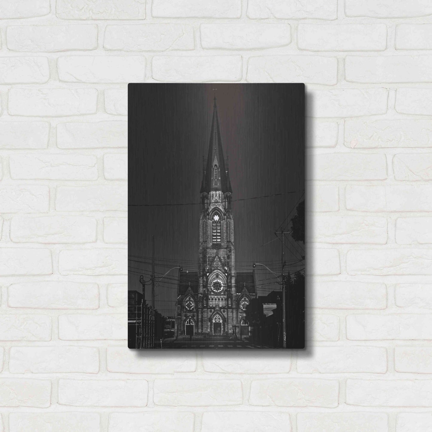 Luxe Metal Art 'St. Mary's Church No 1' by Brian Carson, Metal Wall Art,16x24