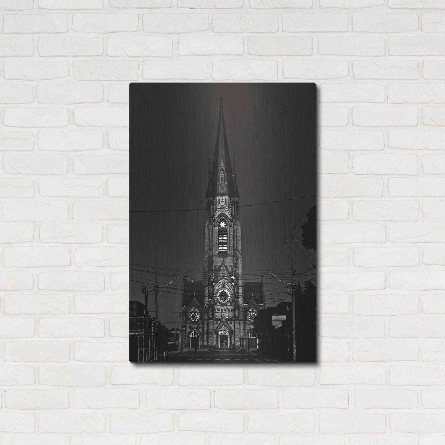 Luxe Metal Art 'St. Mary's Church No 1' by Brian Carson, Metal Wall Art,24x36
