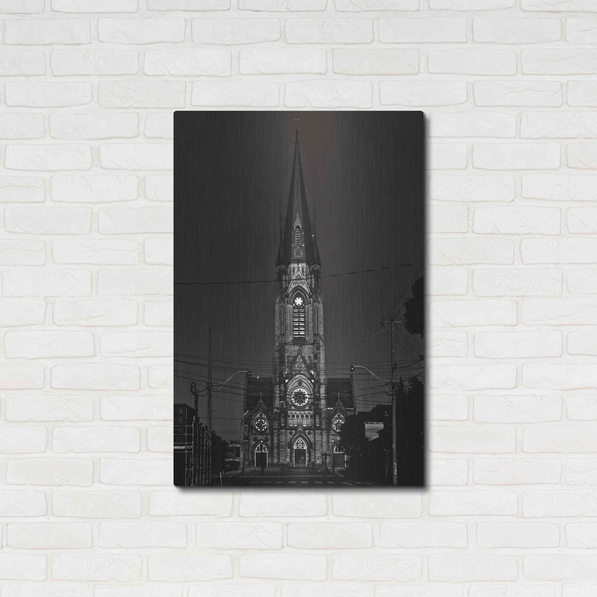 Luxe Metal Art 'St. Mary's Church No 1' by Brian Carson, Metal Wall Art,24x36