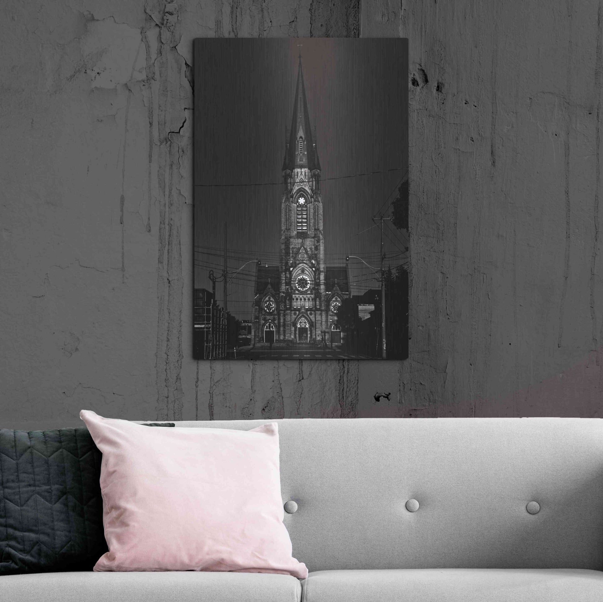 Luxe Metal Art 'St. Mary's Church No 1' by Brian Carson, Metal Wall Art,24x36