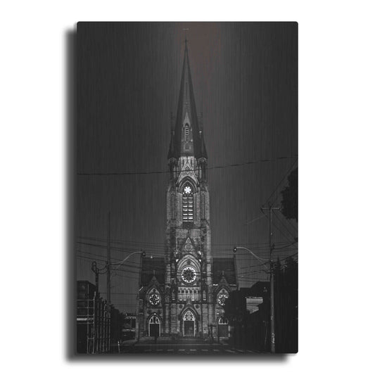 Luxe Metal Art 'St. Mary's Church No 1' by Brian Carson, Metal Wall Art