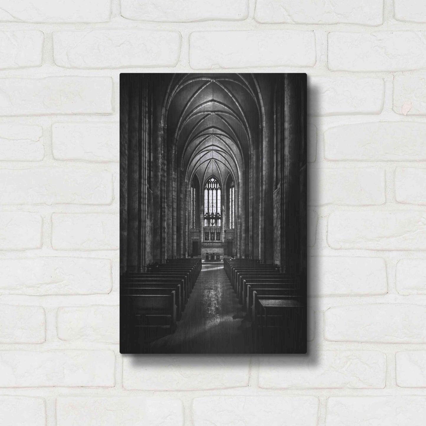 Luxe Metal Art 'Trinity College Chapel' by Brian Carson, Metal Wall Art,12x16