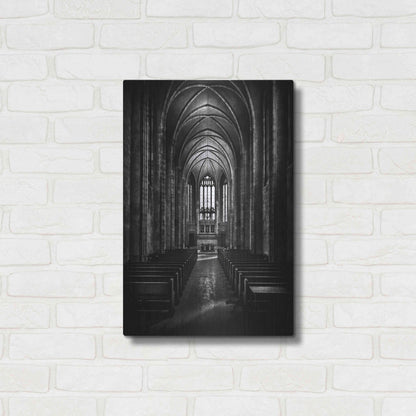 Luxe Metal Art 'Trinity College Chapel' by Brian Carson, Metal Wall Art,16x24