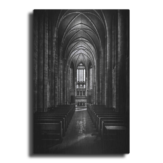 Luxe Metal Art 'Trinity College Chapel' by Brian Carson, Metal Wall Art