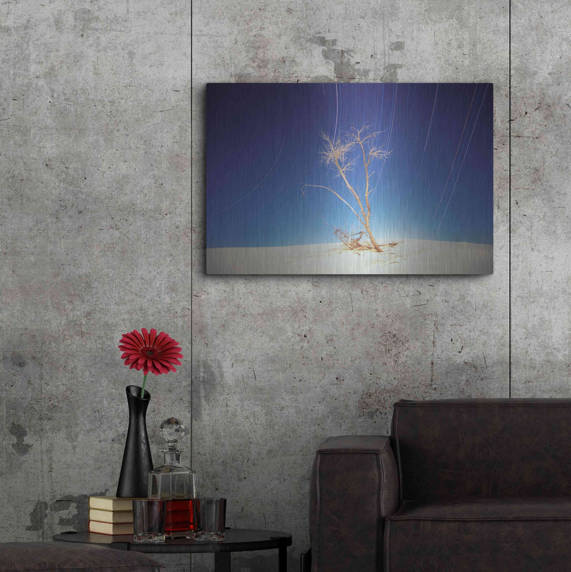 Luxe Metal Art 'Bright Cottonwood Drum Scan' by Thomas Haney, Metal Wall Art,36x24