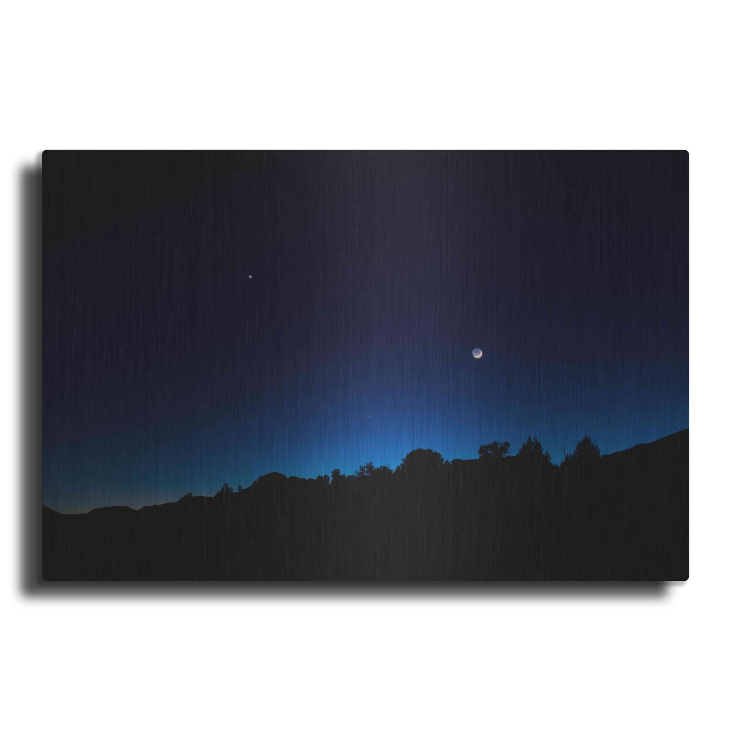 Luxe Metal Art 'Crescent Moon Zion' by Thomas Haney, Metal Wall Art