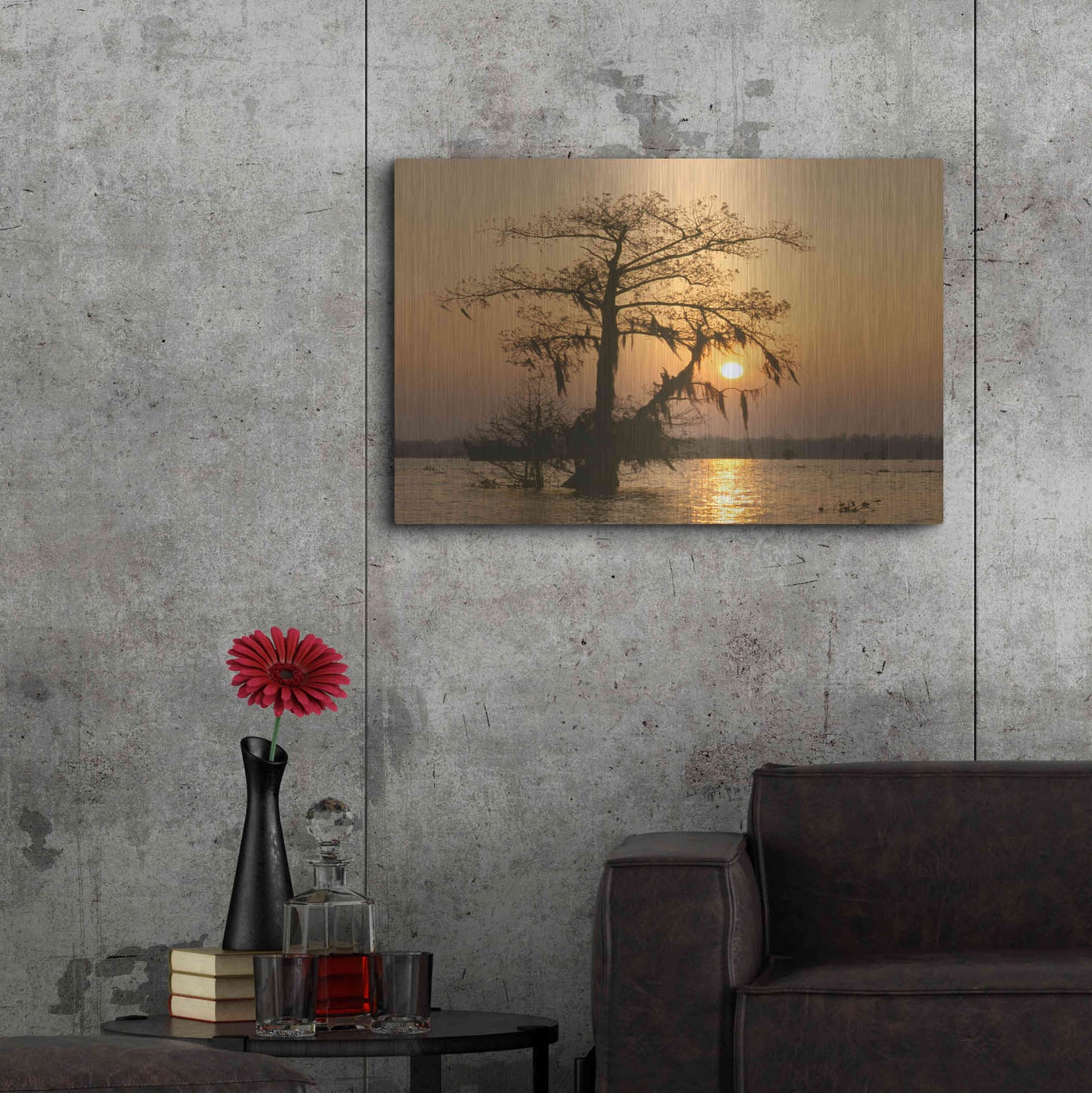 Luxe Metal Art 'Cypress Proc' by Thomas Haney, Metal Wall Art,36x24