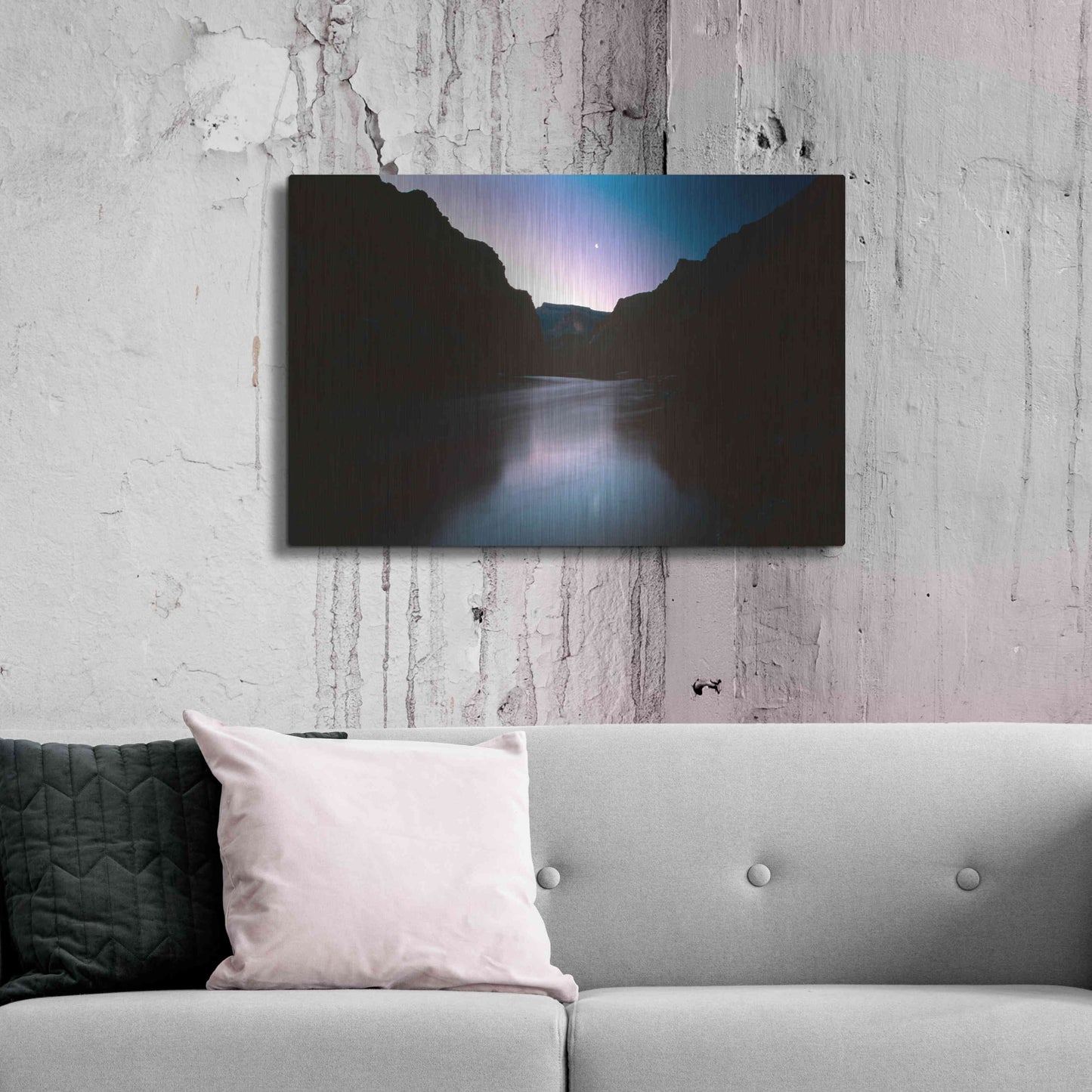 Luxe Metal Art 'GC Sunset 2' by Thomas Haney, Metal Wall Art,36x24