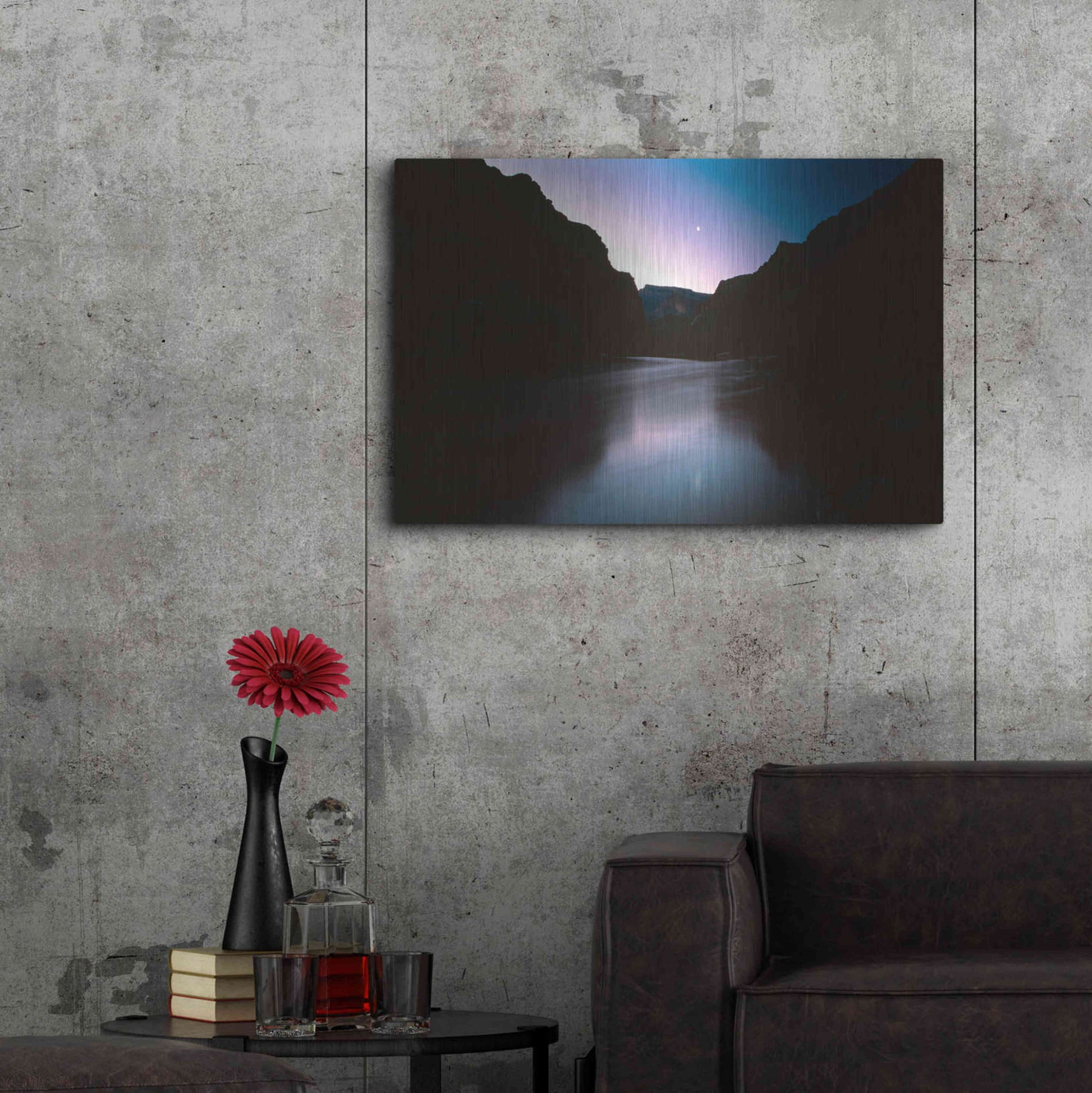 Luxe Metal Art 'GC Sunset 2' by Thomas Haney, Metal Wall Art,36x24