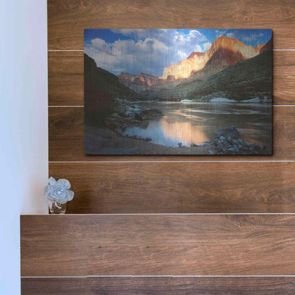 Luxe Metal Art 'Grand Canyon River' by Thomas Haney, Metal Wall Art,16x12