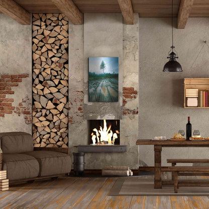 Luxe Metal Art 'Lonefir' by Thomas Haney, Metal Wall Art,24x36