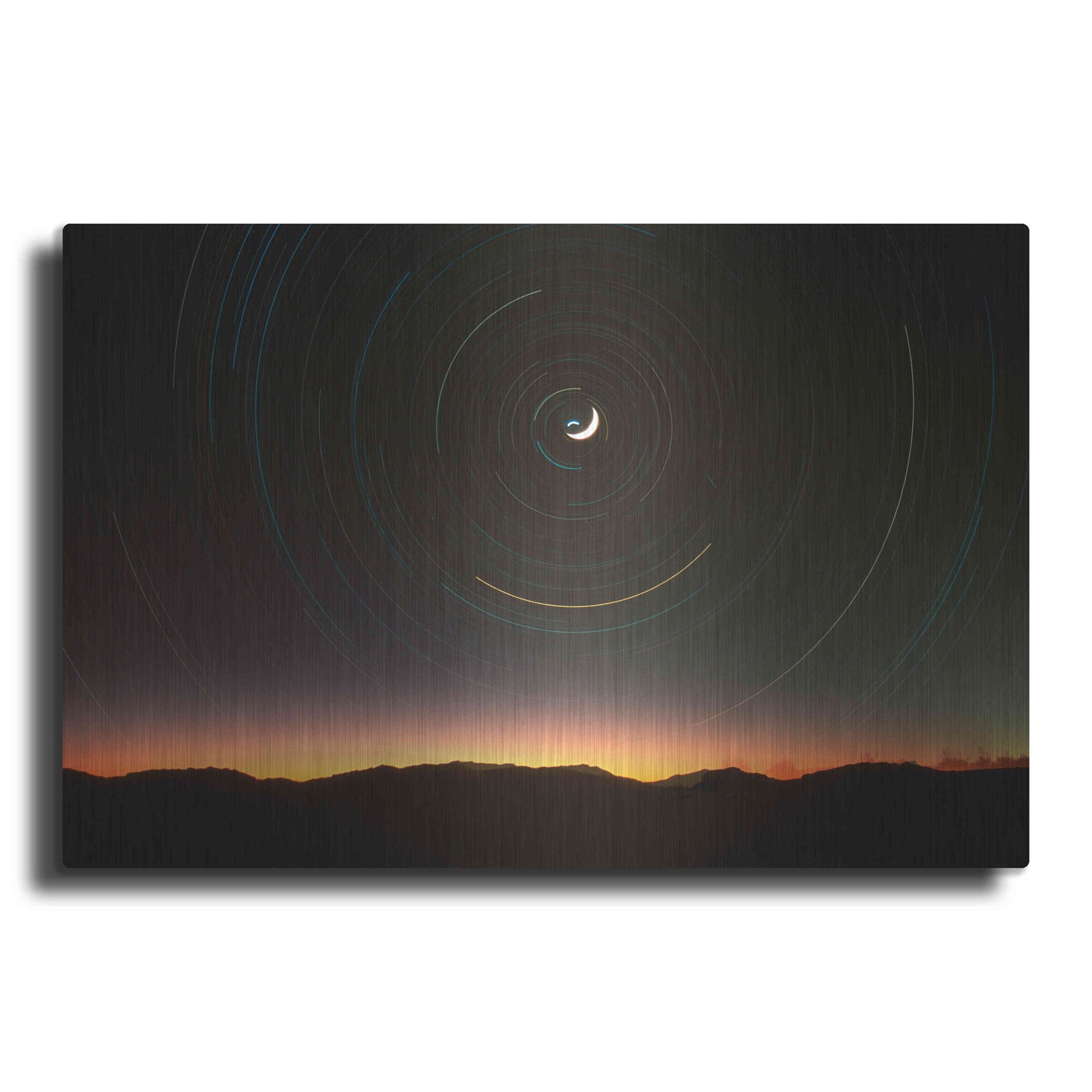 Luxe Metal Art 'Moon North Star' by Thomas Haney, Metal Wall Art