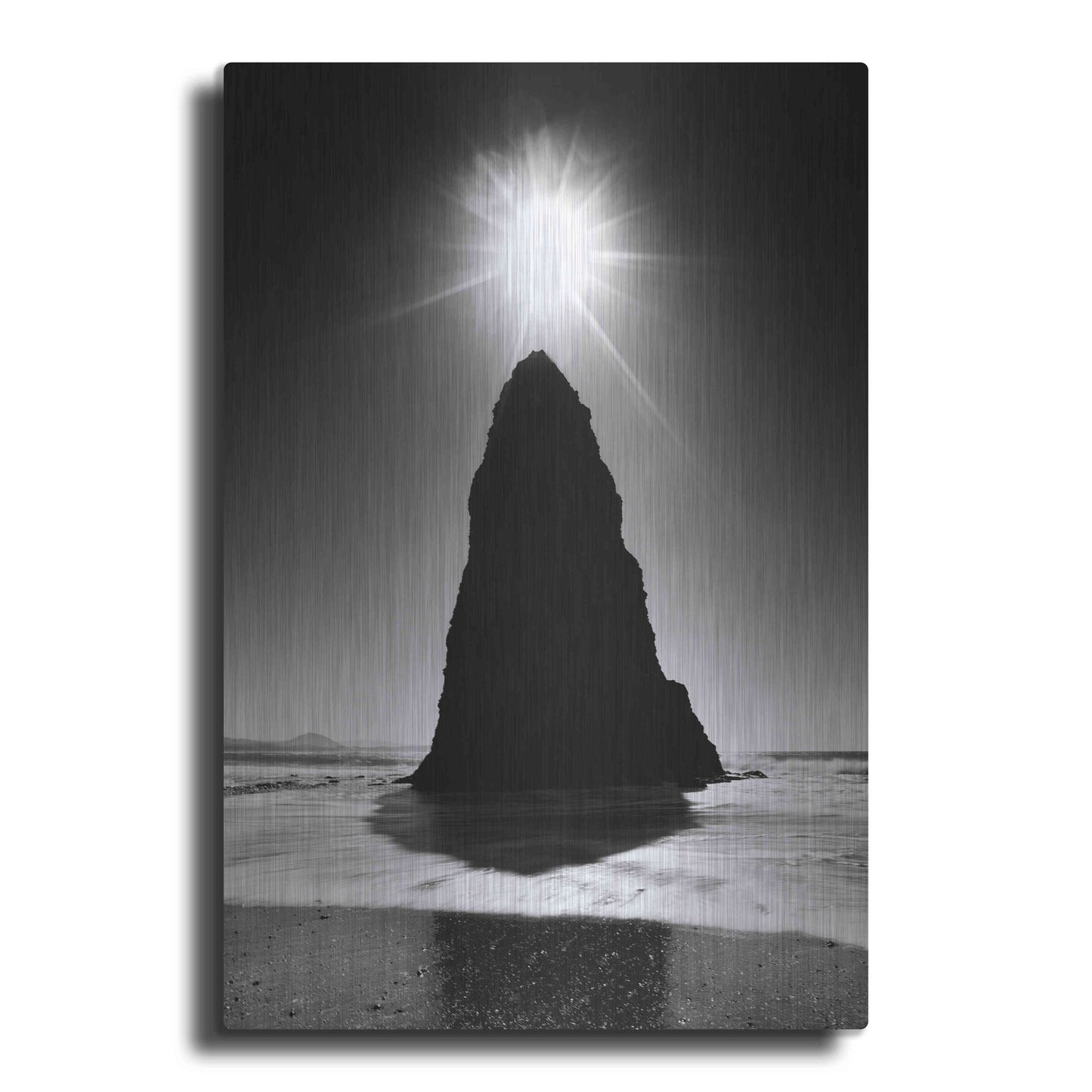 Luxe Metal Art 'Rock Pillar Sun' by Thomas Haney, Metal Wall Art