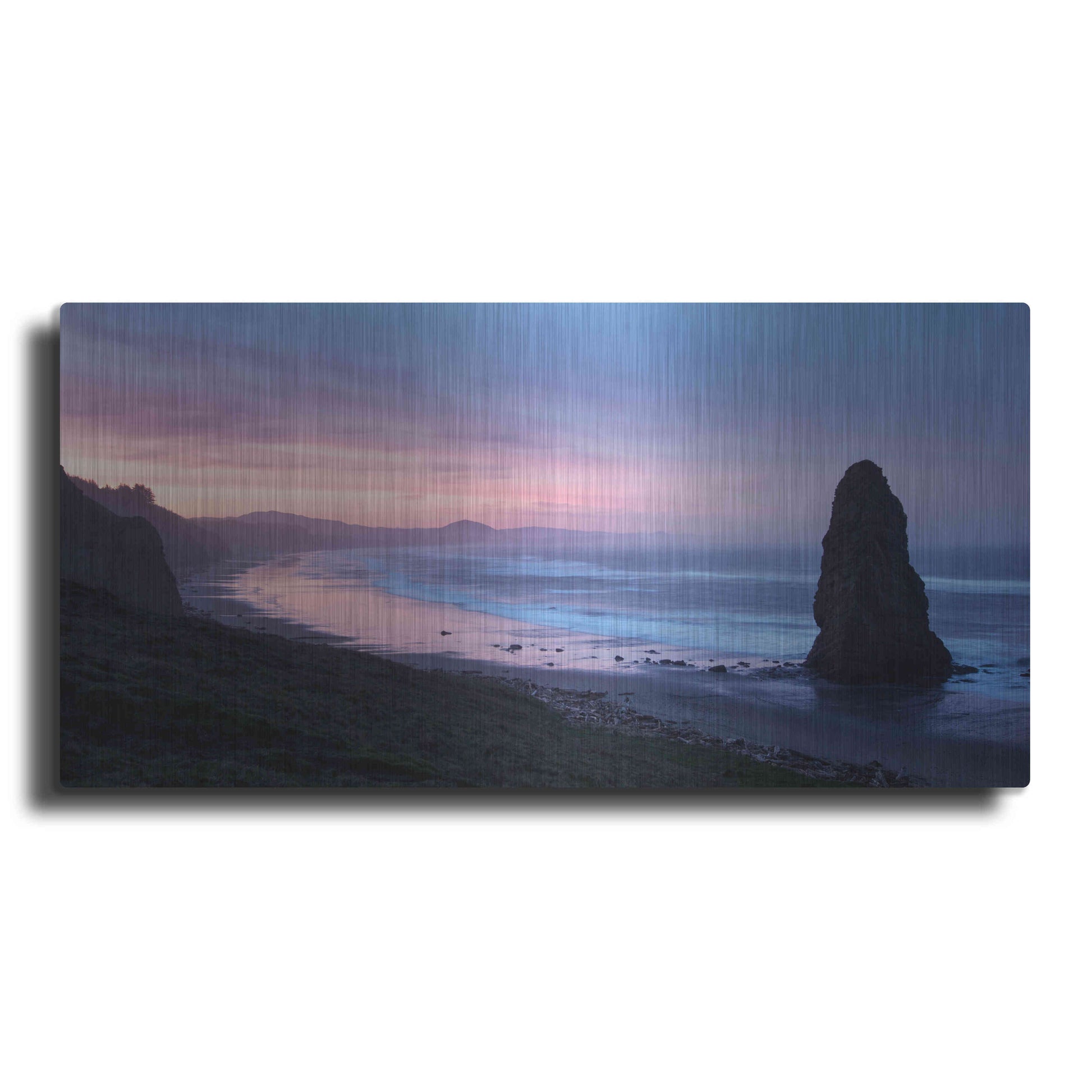 Luxe Metal Art 'Rock Pillar wide view' by Thomas Haney, Metal Wall Art,24x12