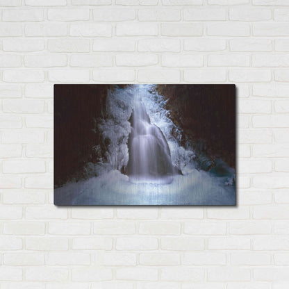 Luxe Metal Art 'Ice Fall 3' by Thomas Haney, Metal Wall Art,36x24