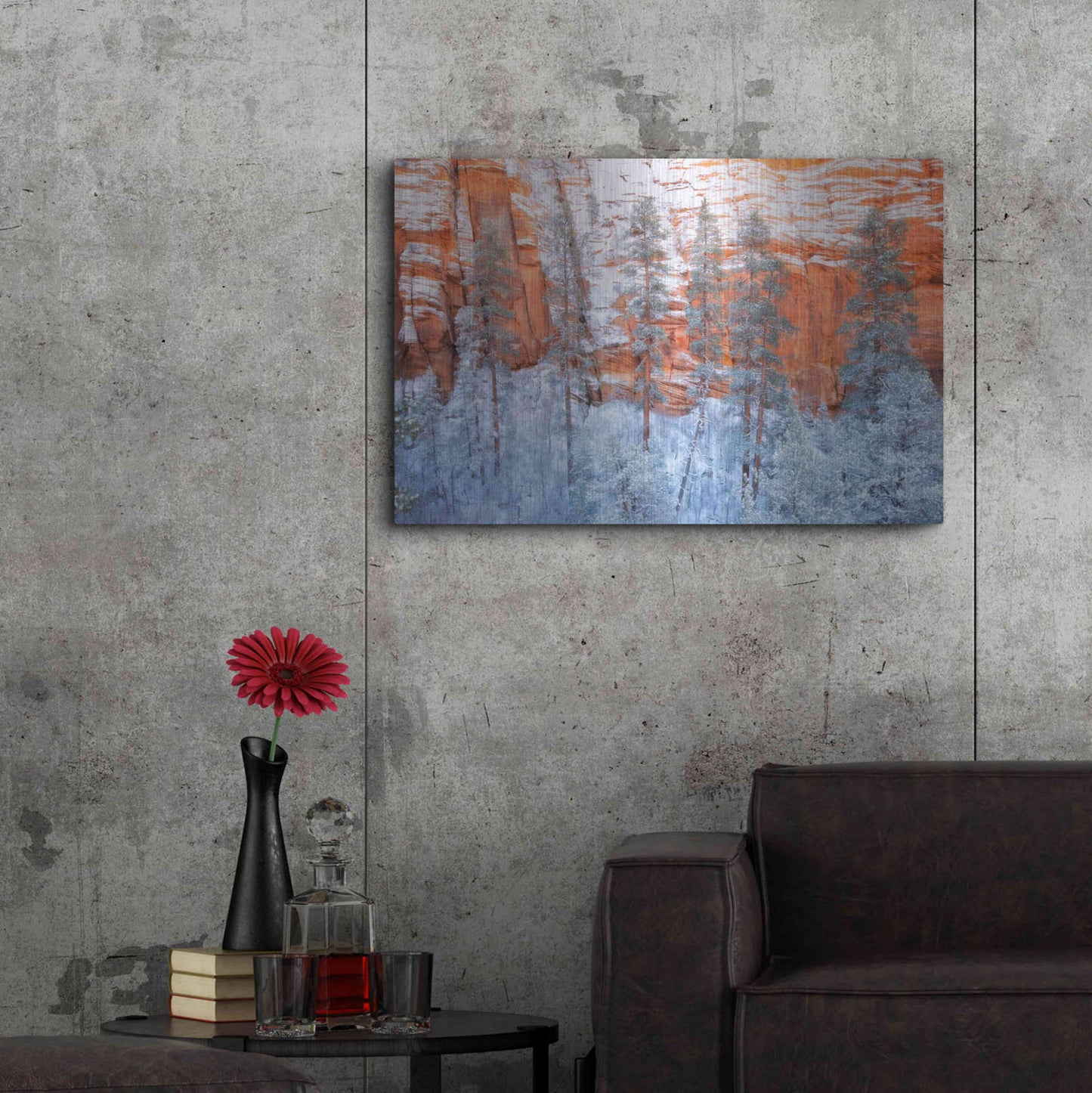 Luxe Metal Art 'Ponderosa Sandstone' by Thomas Haney, Metal Wall Art,36x24