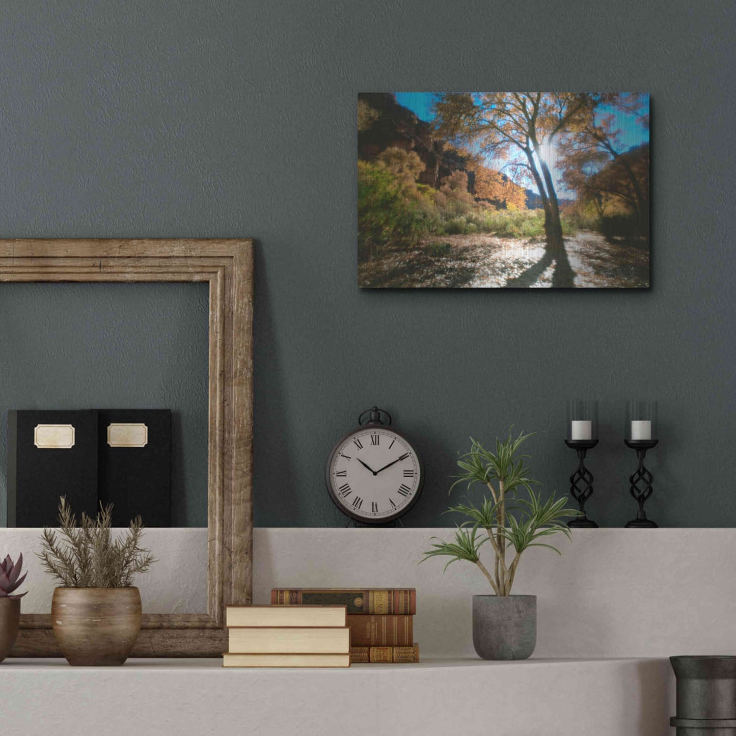 Luxe Metal Art 'Trembling' by Thomas Haney, Metal Wall Art,16x12