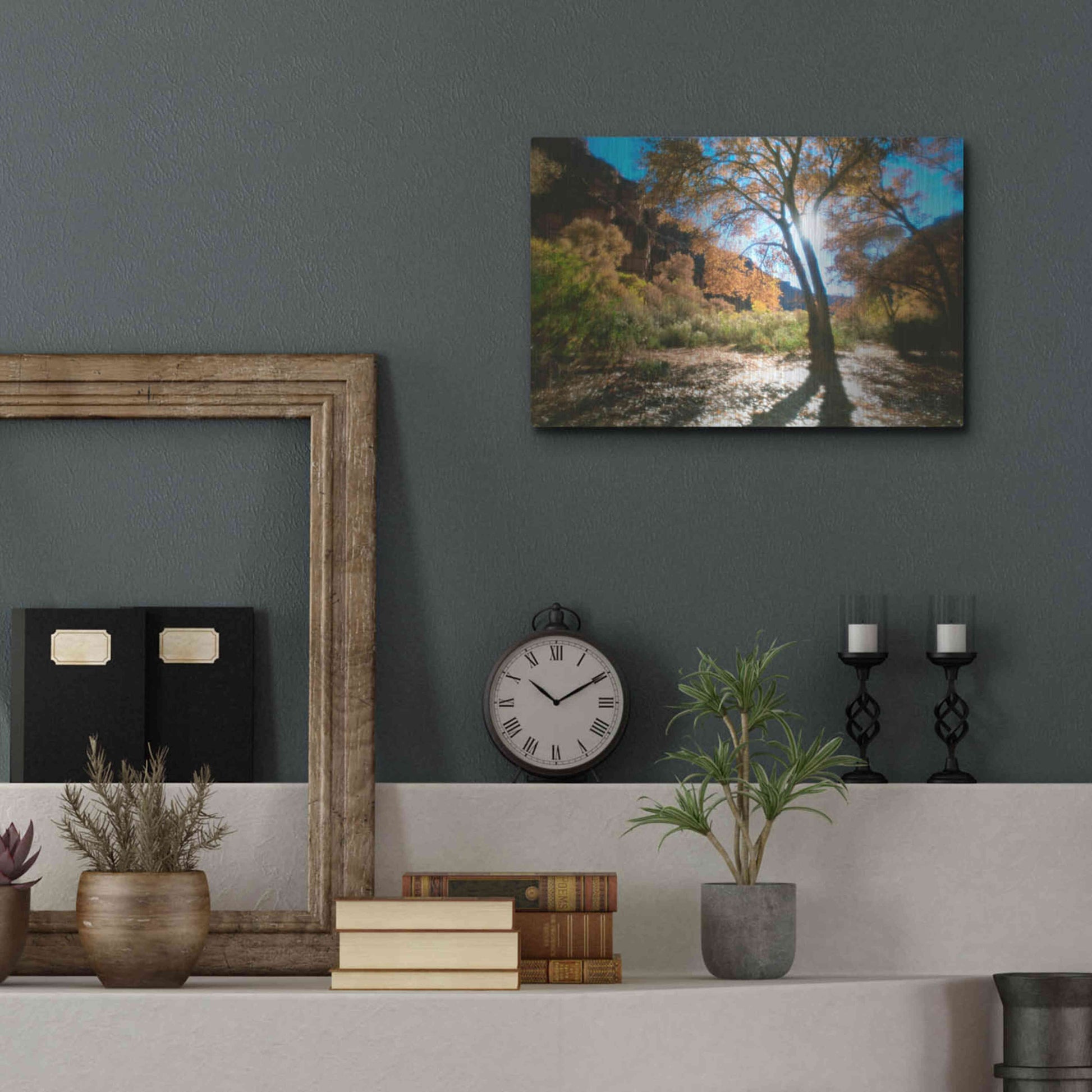 Luxe Metal Art 'Trembling' by Thomas Haney, Metal Wall Art,16x12