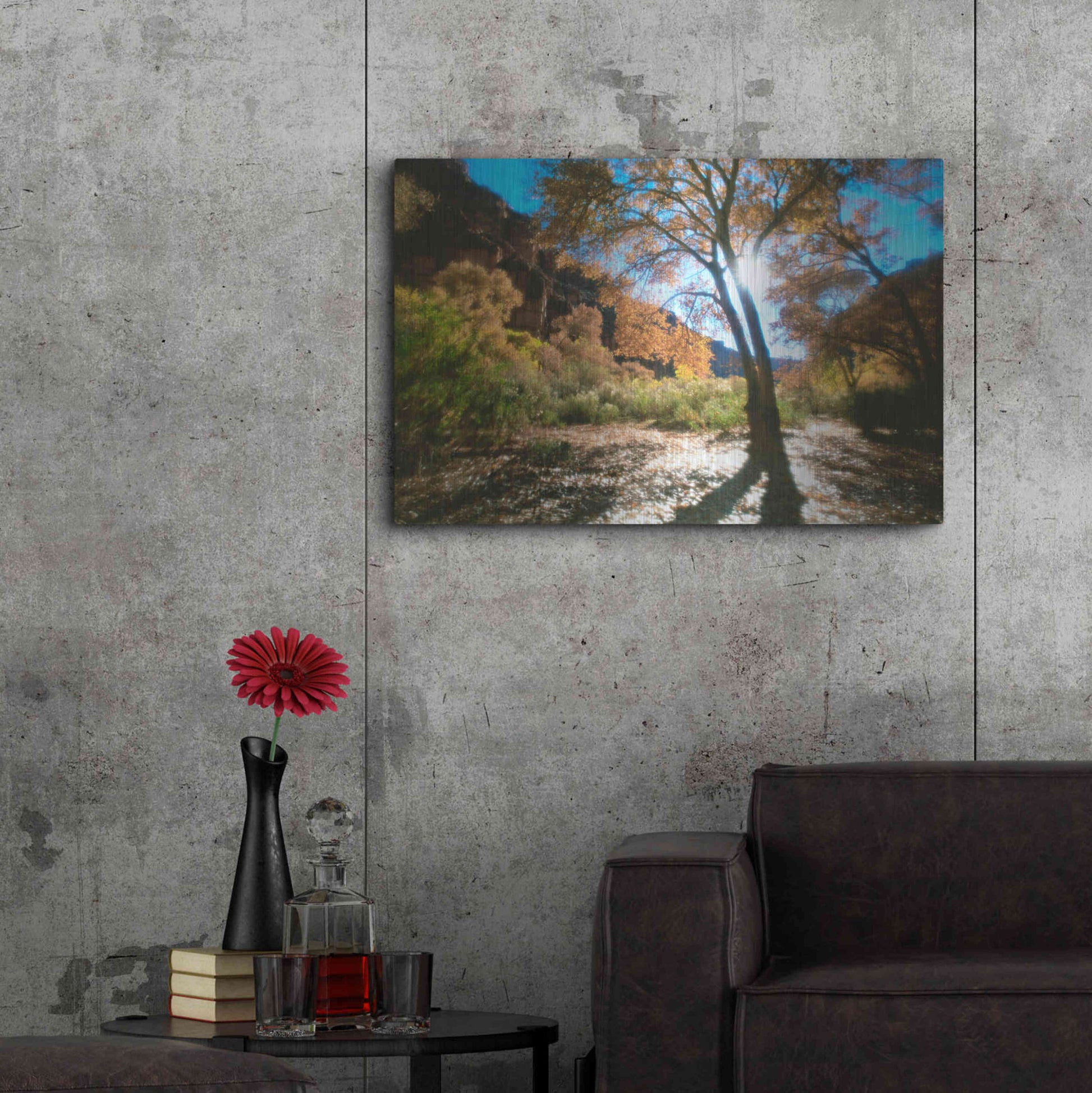 Luxe Metal Art 'Trembling' by Thomas Haney, Metal Wall Art,36x24