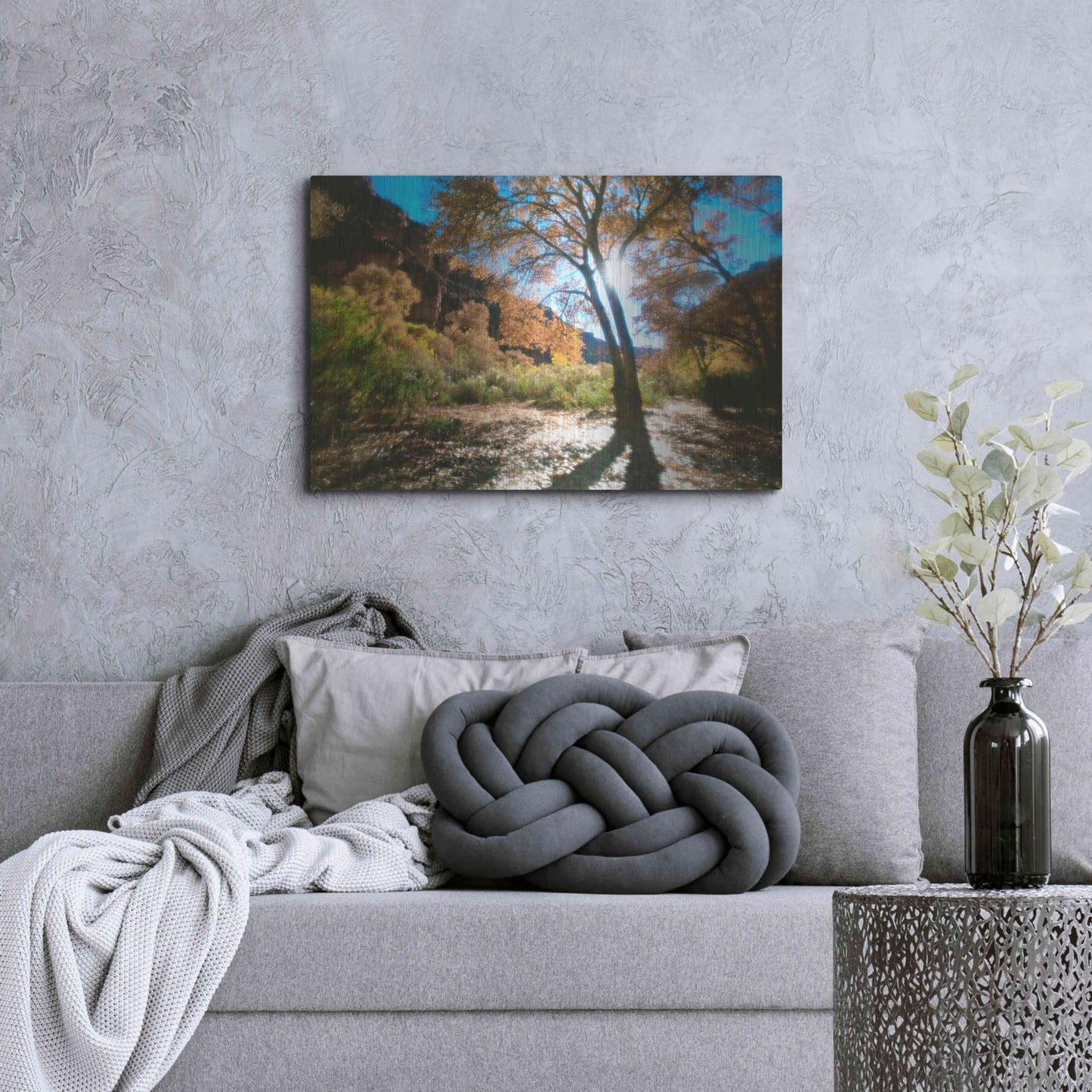 Luxe Metal Art 'Trembling' by Thomas Haney, Metal Wall Art,36x24