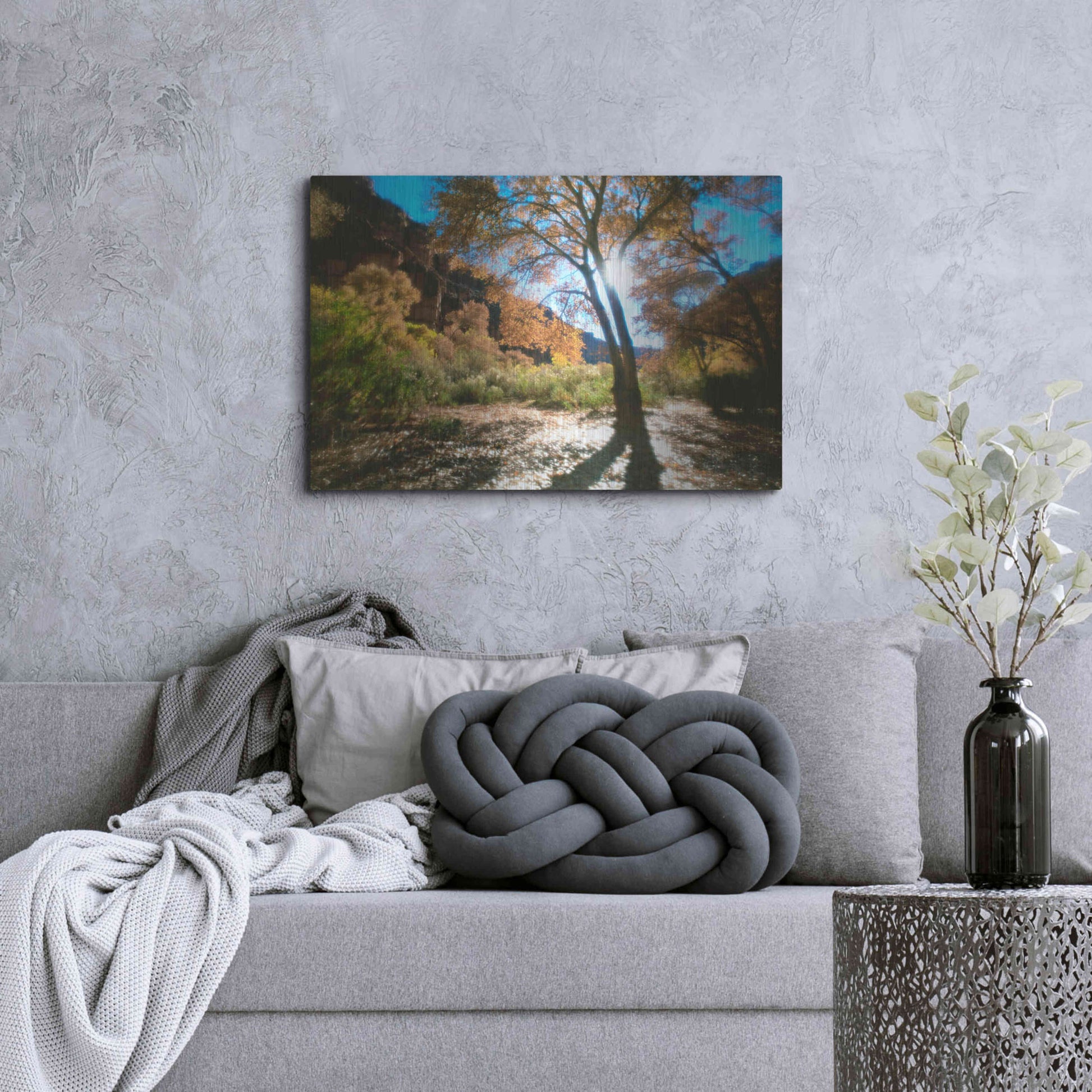 Luxe Metal Art 'Trembling' by Thomas Haney, Metal Wall Art,36x24