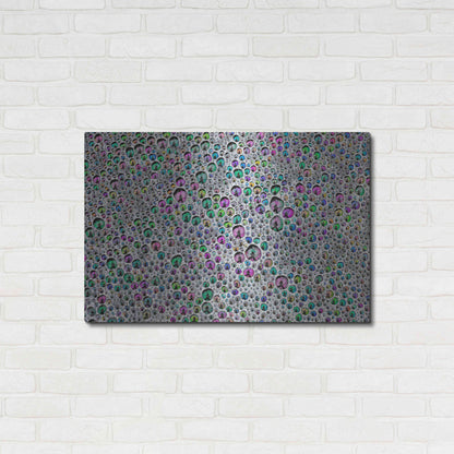 Luxe Metal Art 'Vibrant Sea Foam' by Thomas Haney, Metal Wall Art,36x24