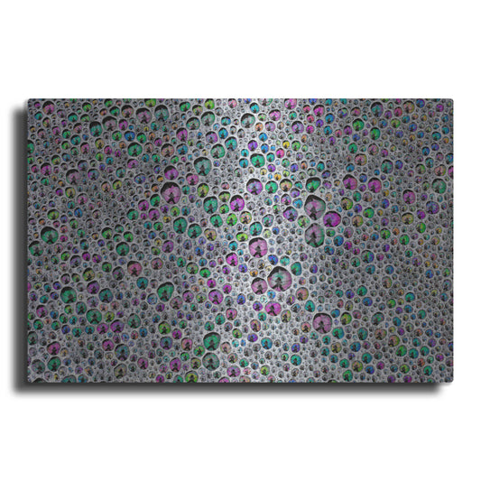 Luxe Metal Art 'Vibrant Sea Foam' by Thomas Haney, Metal Wall Art