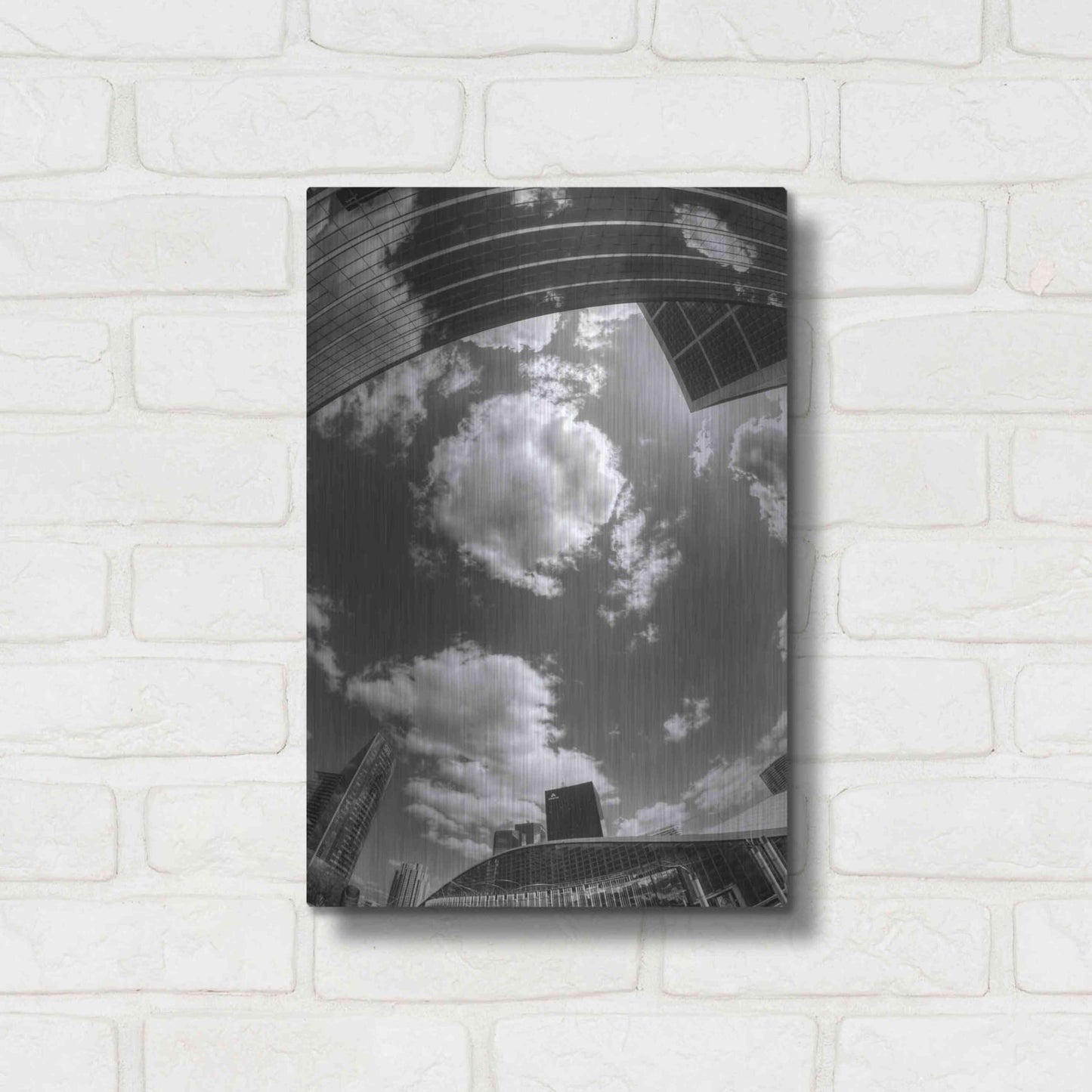 Luxe Metal Art 'Urban Sky II' by Sebastien Lory, Metal Wall Art,12x16