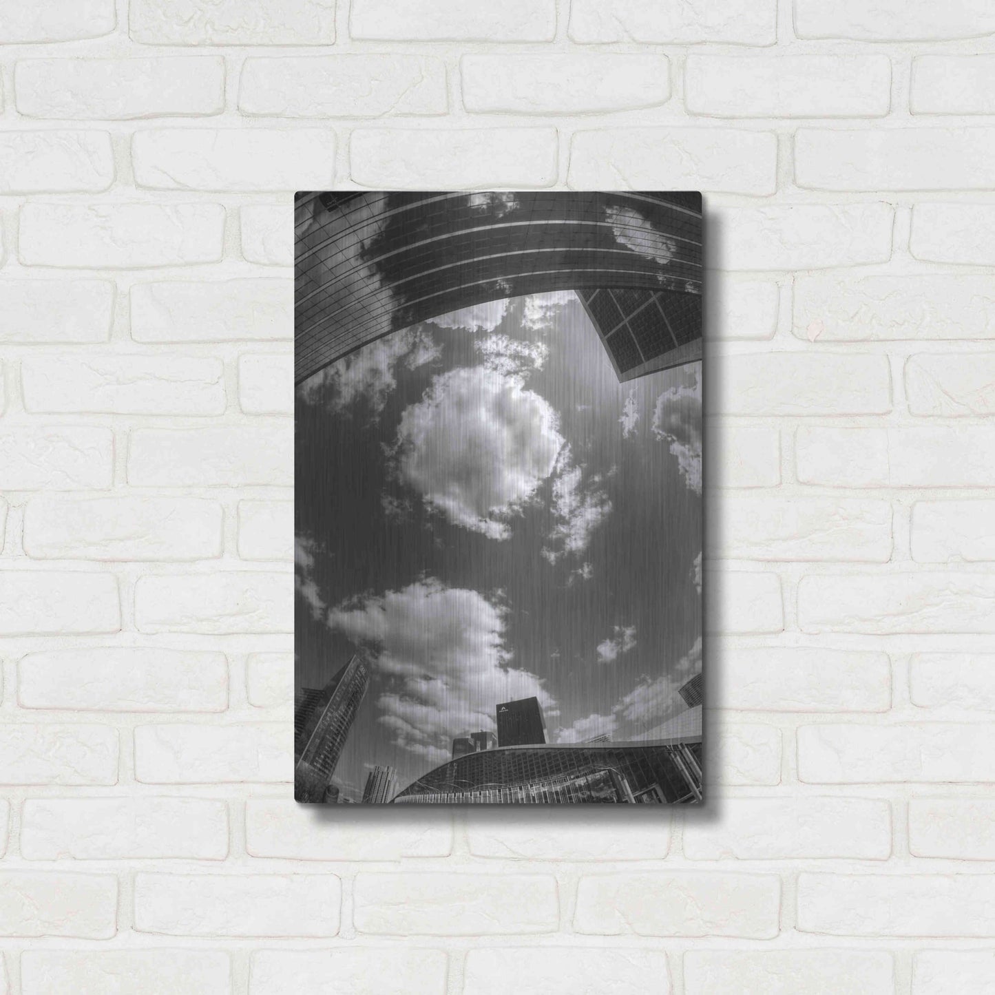 Luxe Metal Art 'Urban Sky II' by Sebastien Lory, Metal Wall Art,16x24