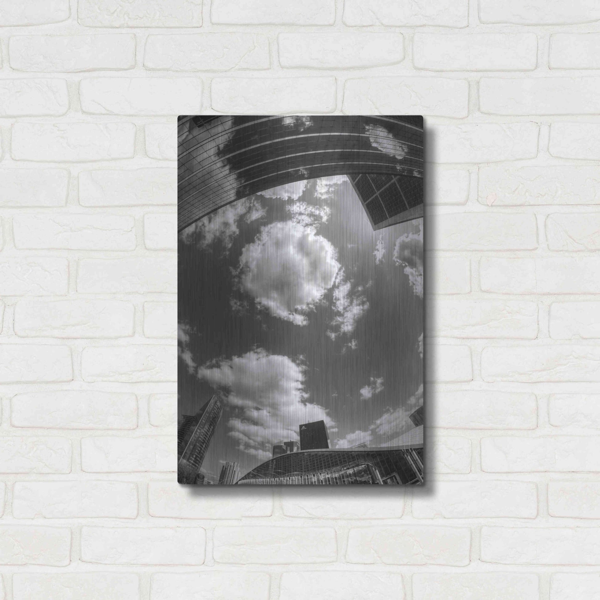 Luxe Metal Art 'Urban Sky II' by Sebastien Lory, Metal Wall Art,16x24