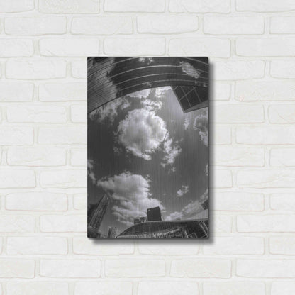 Luxe Metal Art 'Urban Sky II' by Sebastien Lory, Metal Wall Art,16x24