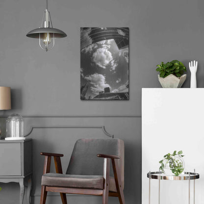 Luxe Metal Art 'Urban Sky II' by Sebastien Lory, Metal Wall Art,16x24