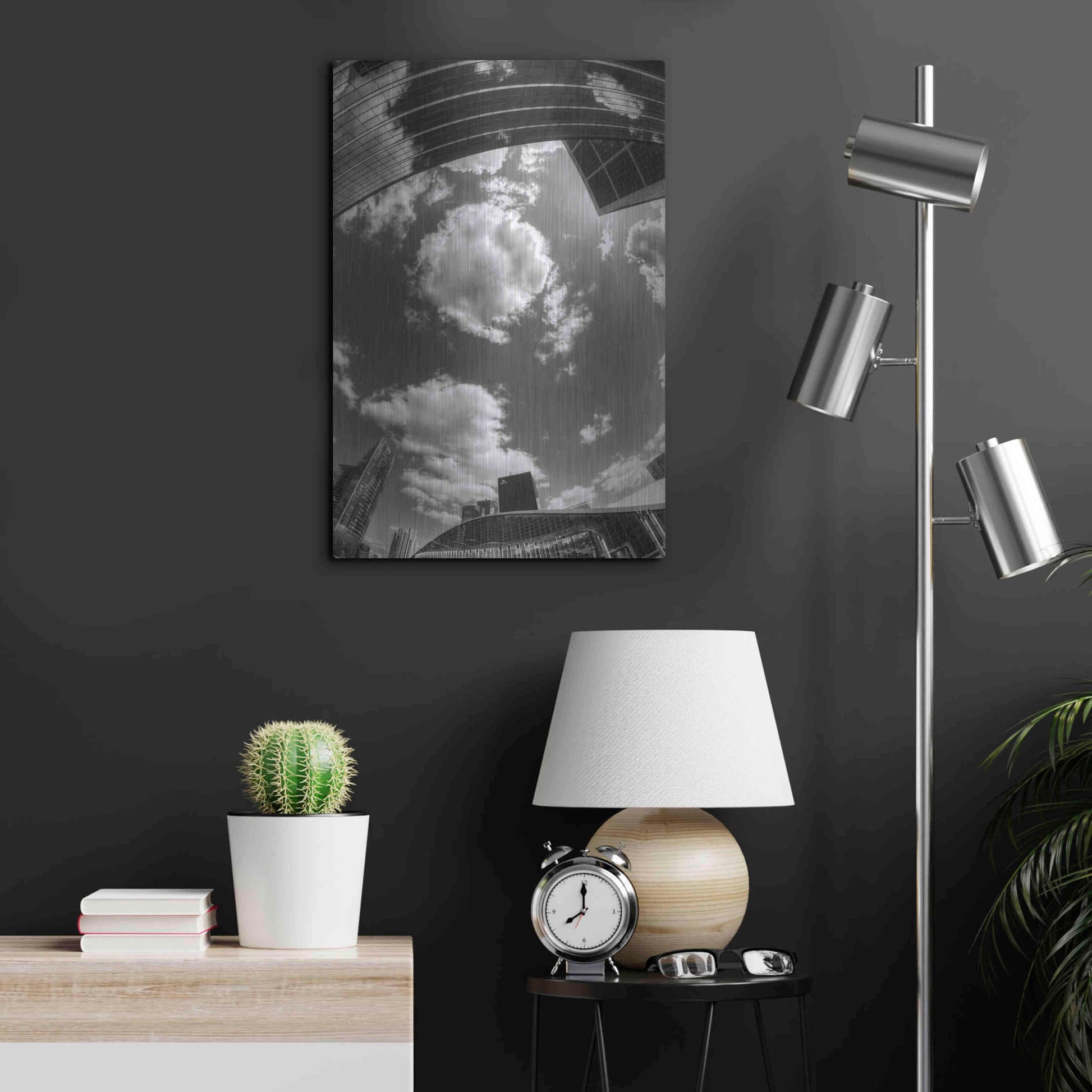 Luxe Metal Art 'Urban Sky II' by Sebastien Lory, Metal Wall Art,16x24