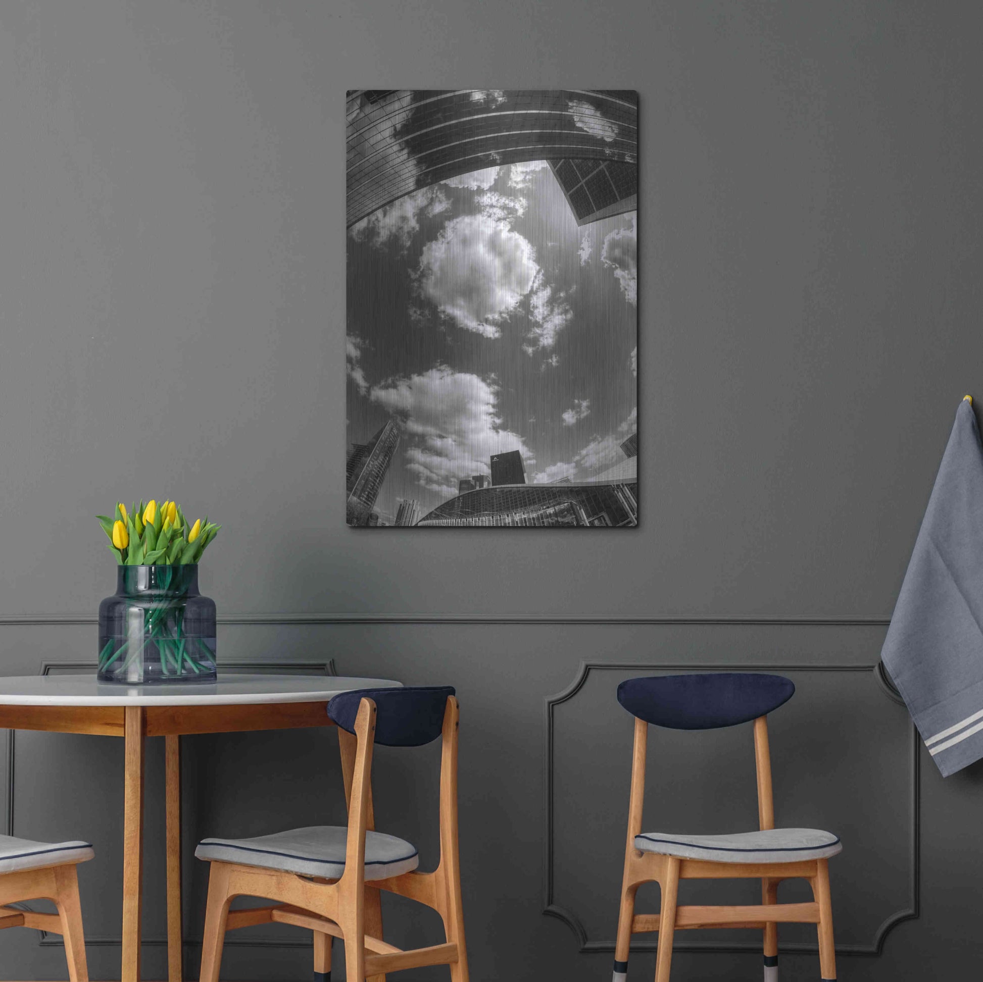 Luxe Metal Art 'Urban Sky II' by Sebastien Lory, Metal Wall Art,24x36