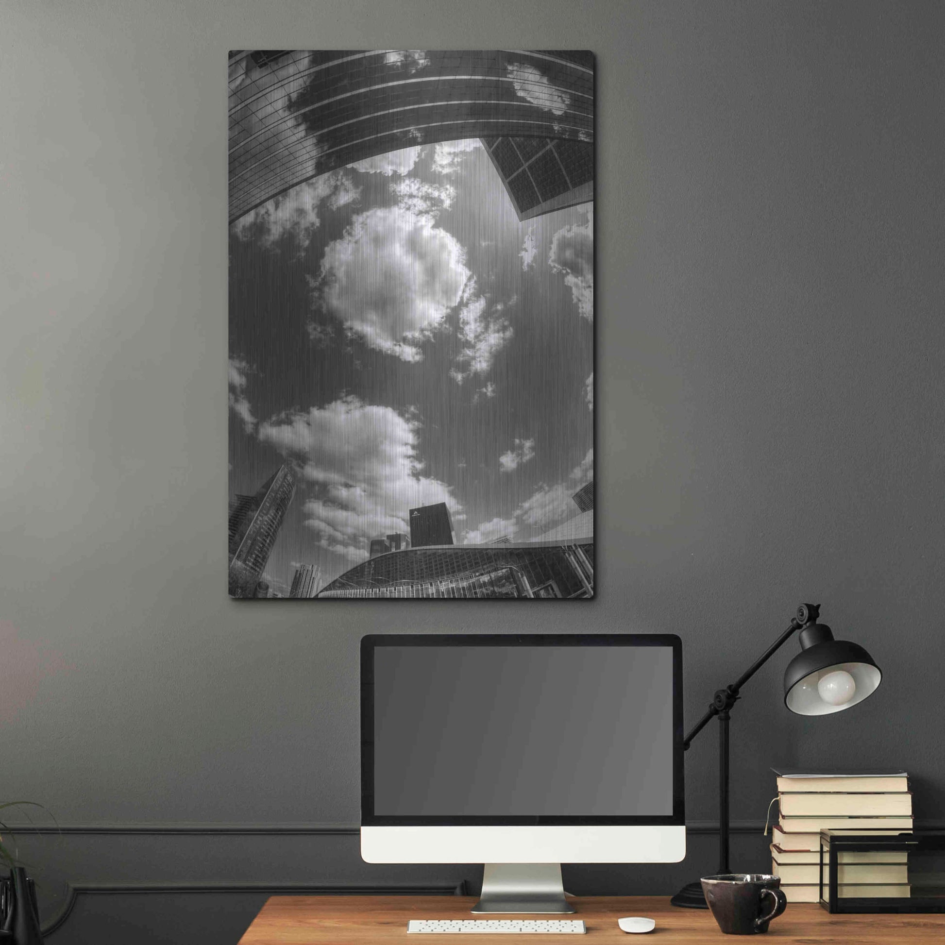 Luxe Metal Art 'Urban Sky II' by Sebastien Lory, Metal Wall Art,24x36