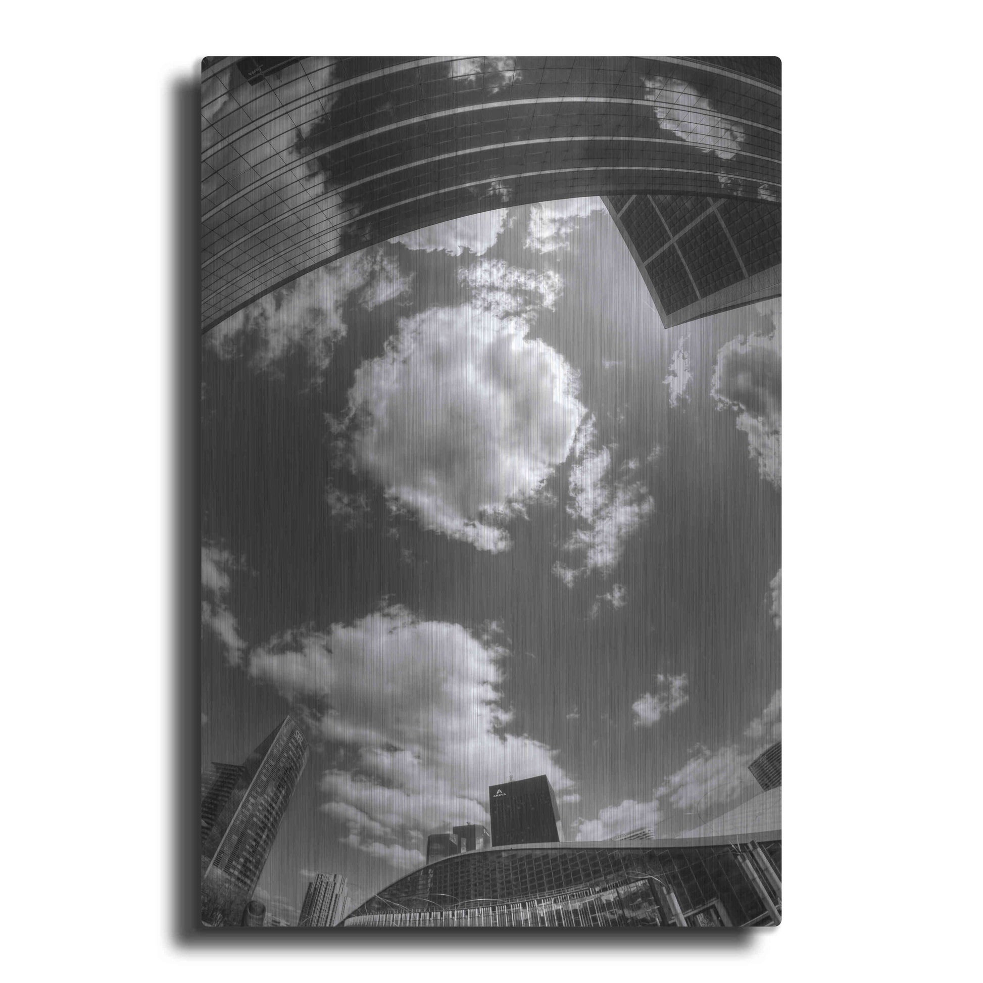 Luxe Metal Art 'Urban Sky II' by Sebastien Lory, Metal Wall Art